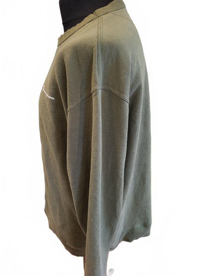 Champion Olive Green Crewneck Sweatshirt - XL
