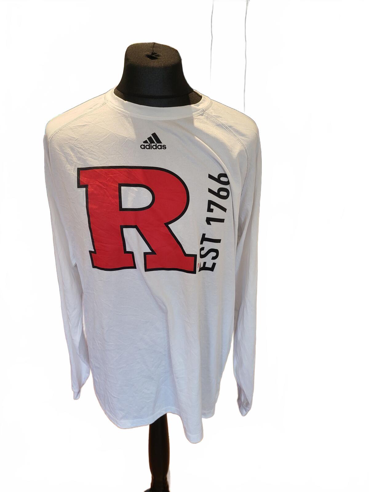 Adidas Rutgers University  Tee - White - Men's Large