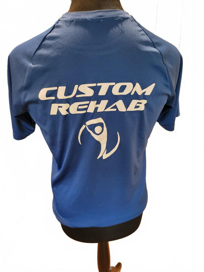 Nike Blue Custom Rehab UPF 40+ Short Sleeve Athletic Shirt - Small