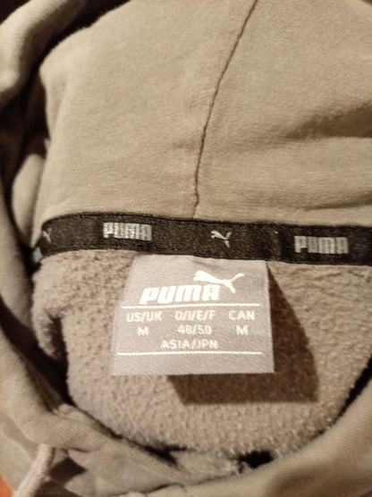 Puma Men's Hooded Sweatshirt in Light Brown/Beige - Medium