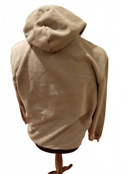Puma Men's Hooded Sweatshirt in Light Brown/Beige - Medium