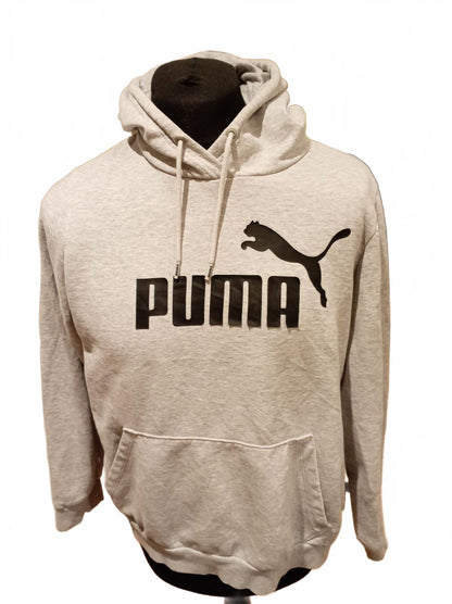 Women's Puma Classic Grey Hoodie with Black Logo - Size 18