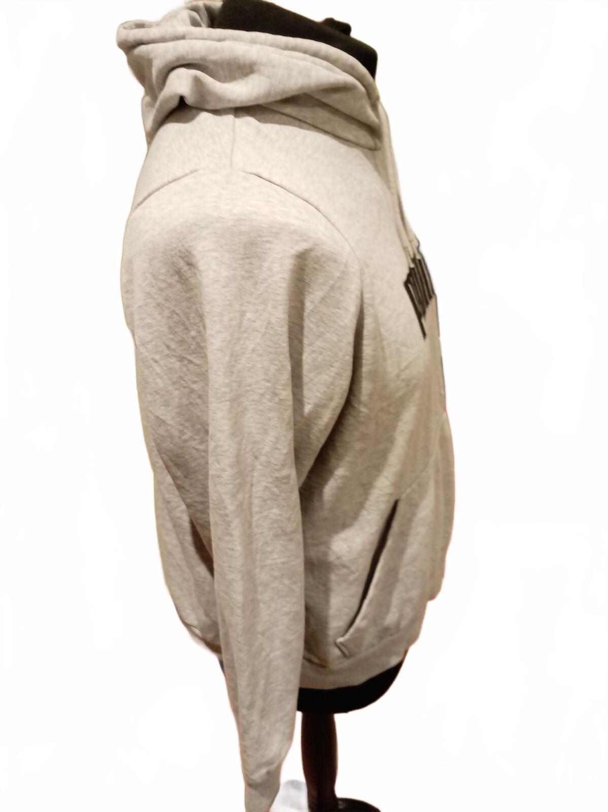 Women's Puma Classic Grey Hoodie with Black Logo - Size 18