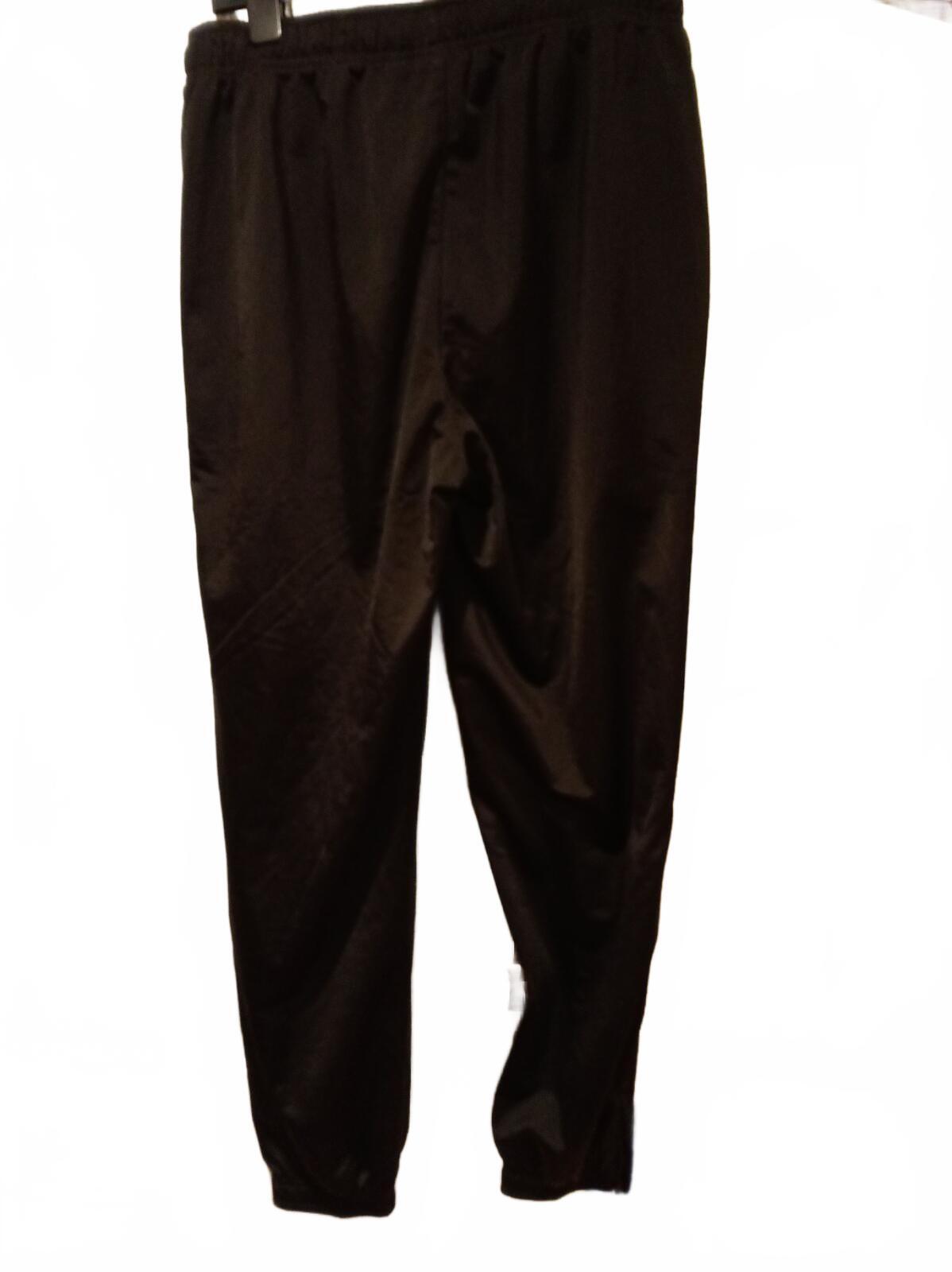 Puma Black Track Pants with Elastic Waist and Ankle Cuffs - Medium