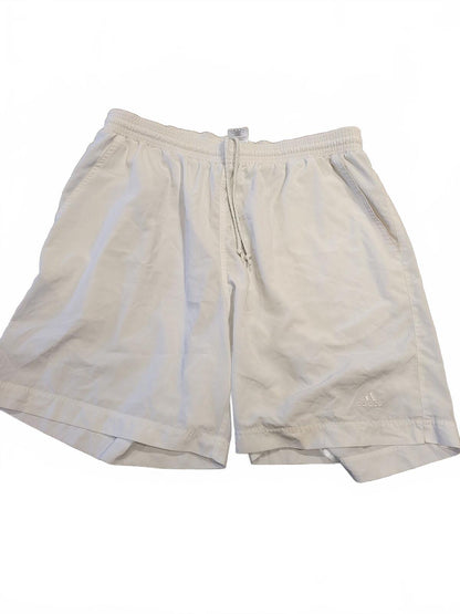 Adidas White Polyester Shorts Size L