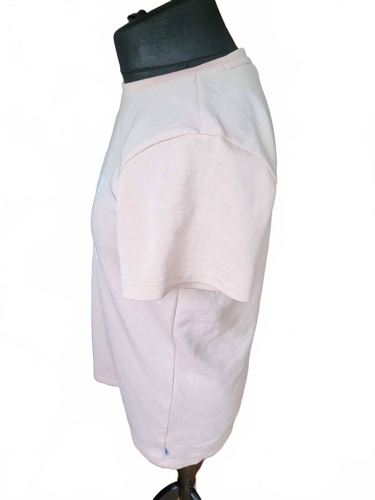 Adidas Originals Pastel Pink Trefoil Pique Tee Dress - Size 10