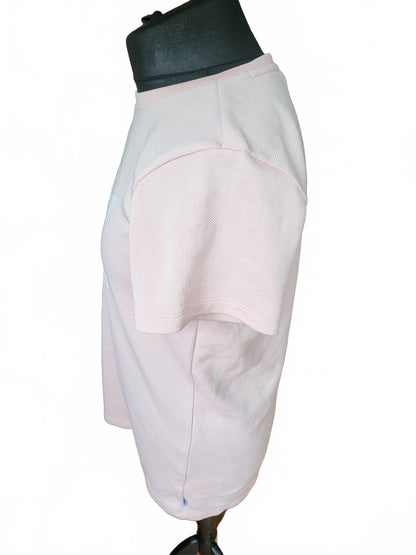 Adidas Originals Pastel Pink Trefoil Pique Tee Dress - Size 10