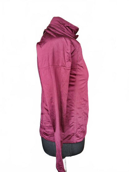 Adidas Golf Long Sleeve Half Zip Top YOUTH Large Burgundy