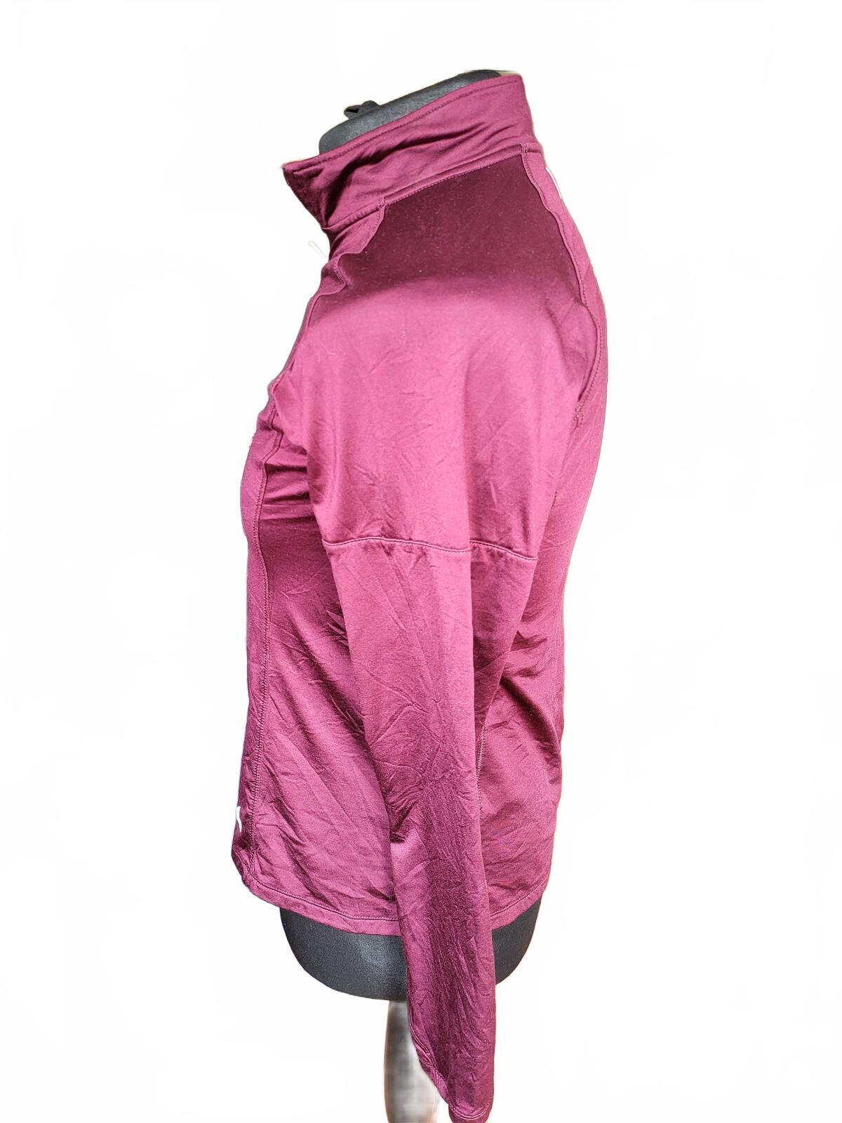 Adidas Golf Long Sleeve Half Zip Top YOUTH Large Burgundy