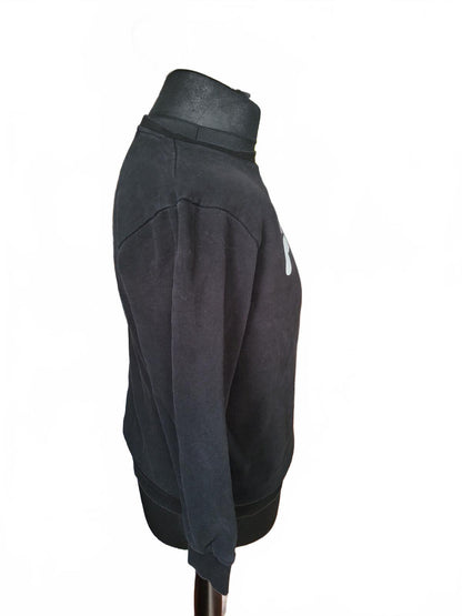 FILA Black Crewneck Sweatshirt with Logo - SMALL