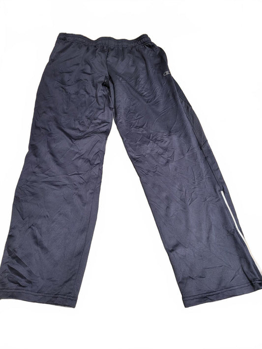 Champion Black Athletic Track Pants with Side Zippers - XL