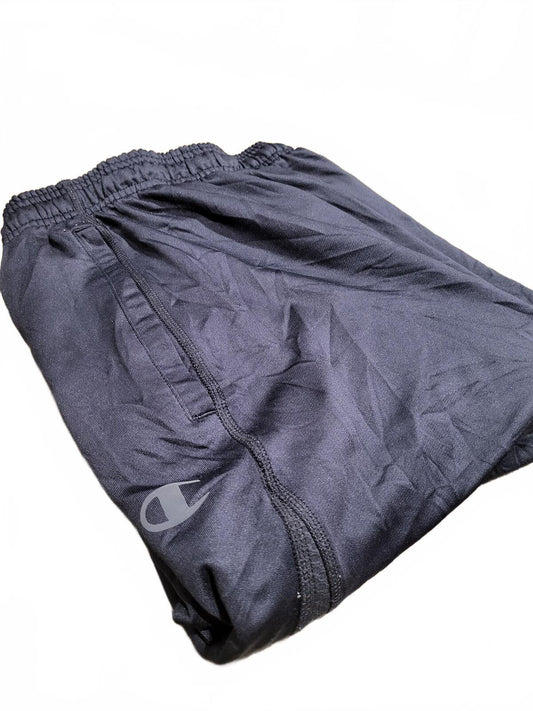 Champion Black Athletic Track Pants with Side Zippers - XL