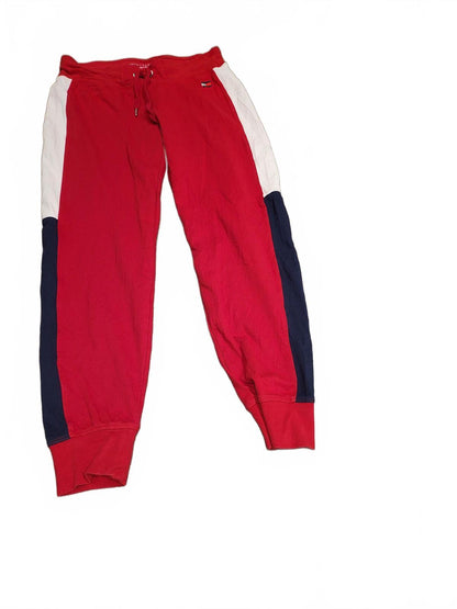 Tommy Hilfiger SPORT Joggers Men’s S – Red – Fleece – Cuffed – Drawstring Waist