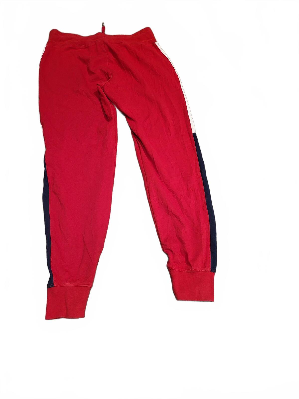 Tommy Hilfiger SPORT Joggers Men’s S – Red – Fleece – Cuffed – Drawstring Waist