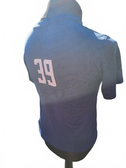 Nike Training Shirt Medium M Navy Blue Number 39 Football Running Athletic Tee