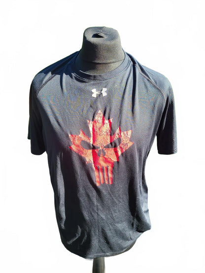 Under Armour Alter Ego Punisher Canada Maple Leaf Shirt Mens Medium M Gym Tee