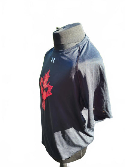 Under Armour Alter Ego Punisher Canada Maple Leaf Shirt Mens Medium M Gym Tee