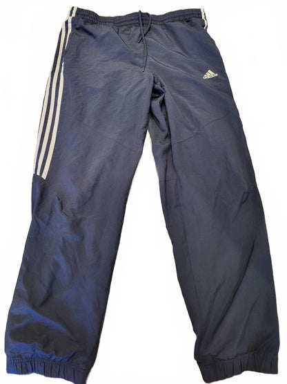 Vintage Adidas Tracksuit Bottoms Mens M 2XL Navy Blue 3-Stripe Joggers 2003
