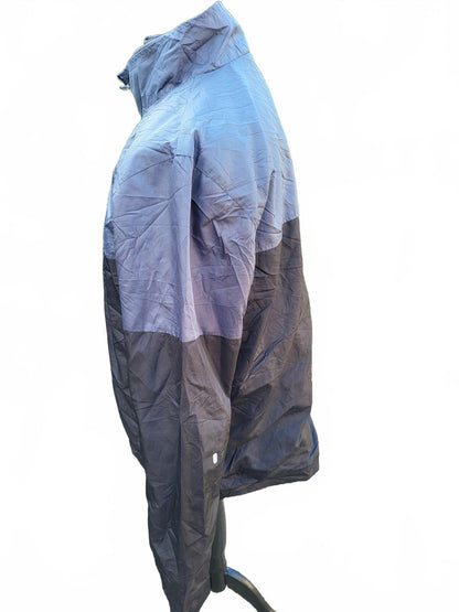 Starter Jacket Mens Large L Grey Black Retro 90s Hip Hop Rap Style