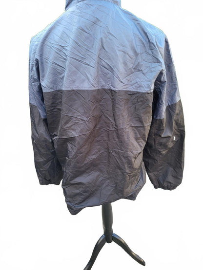 Starter Jacket Mens Large L Grey Black Retro 90s Hip Hop Rap Style