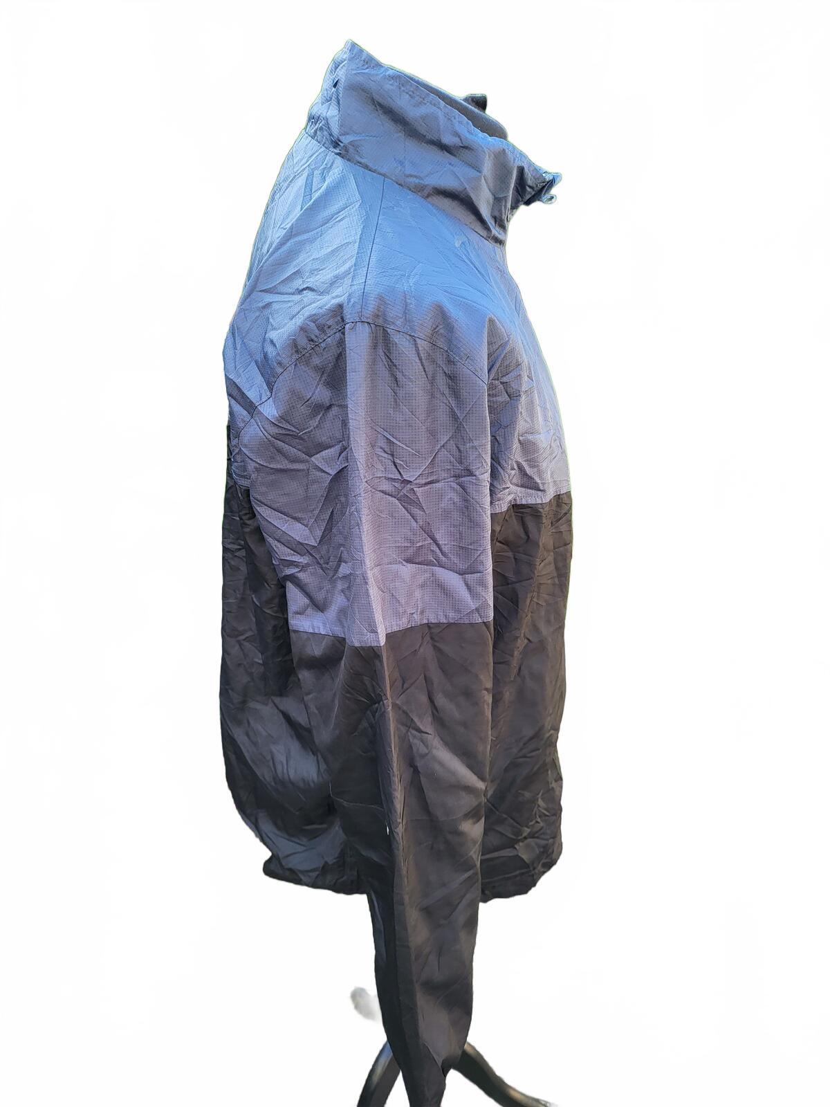 Starter Jacket Mens Large L Grey Black Retro 90s Hip Hop Rap Style