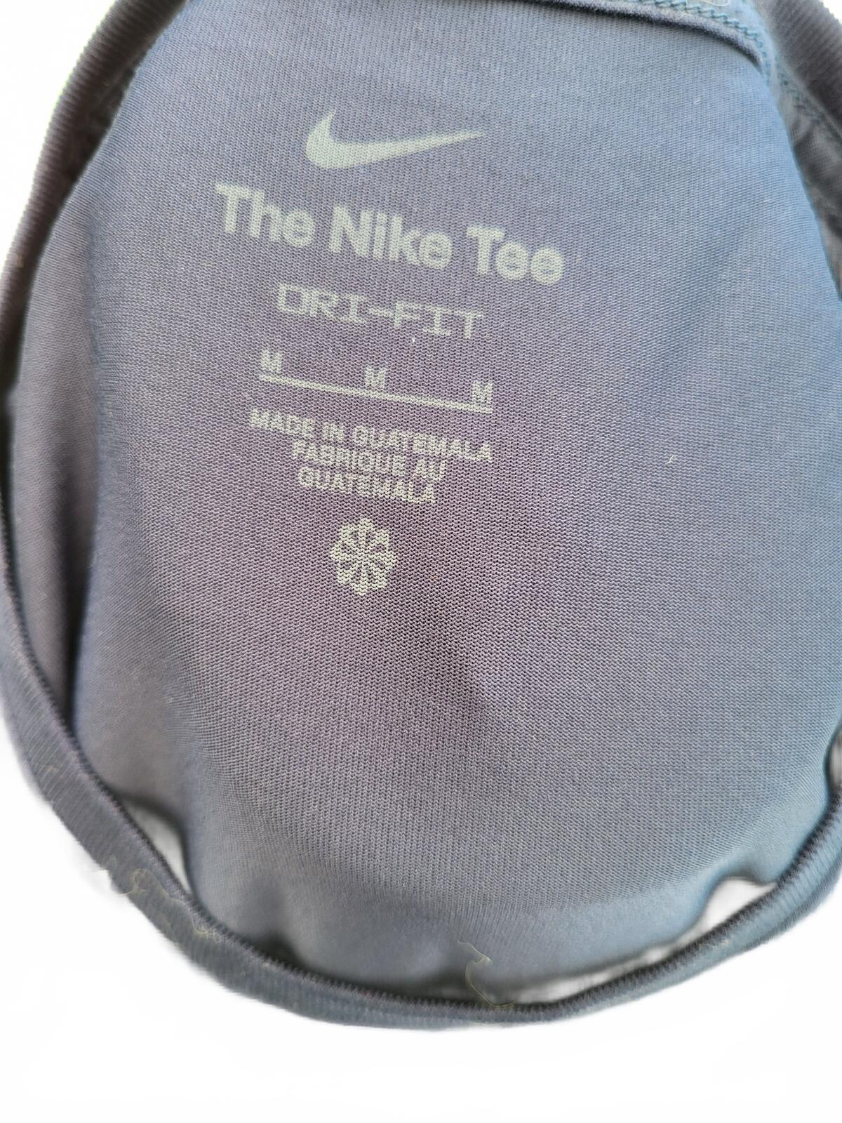 Nike Training Shirt Mens Medium M Blue Short Sleeve Workout Gym Top Promo