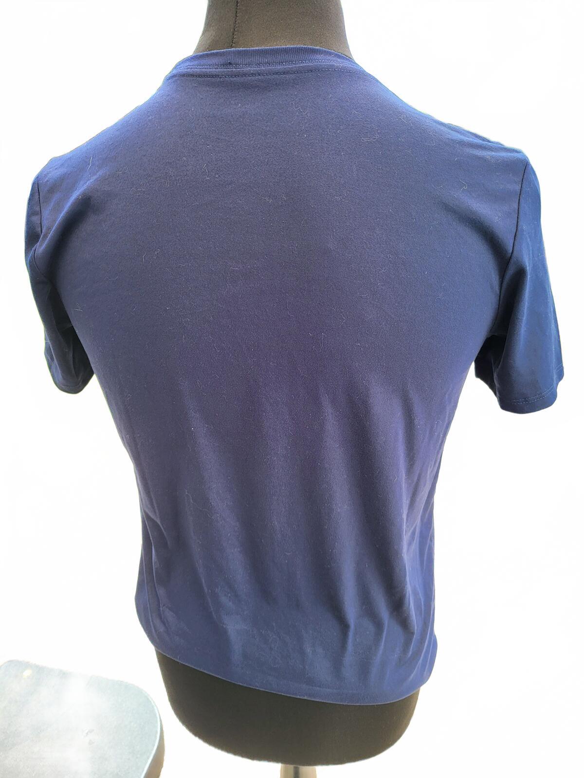 Nike Training Shirt Mens Medium M Blue Short Sleeve Workout Gym Top Promo