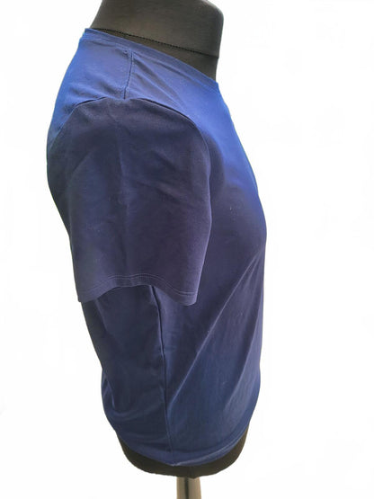 Nike Training Shirt Mens Medium M Blue Short Sleeve Workout Gym Top Promo