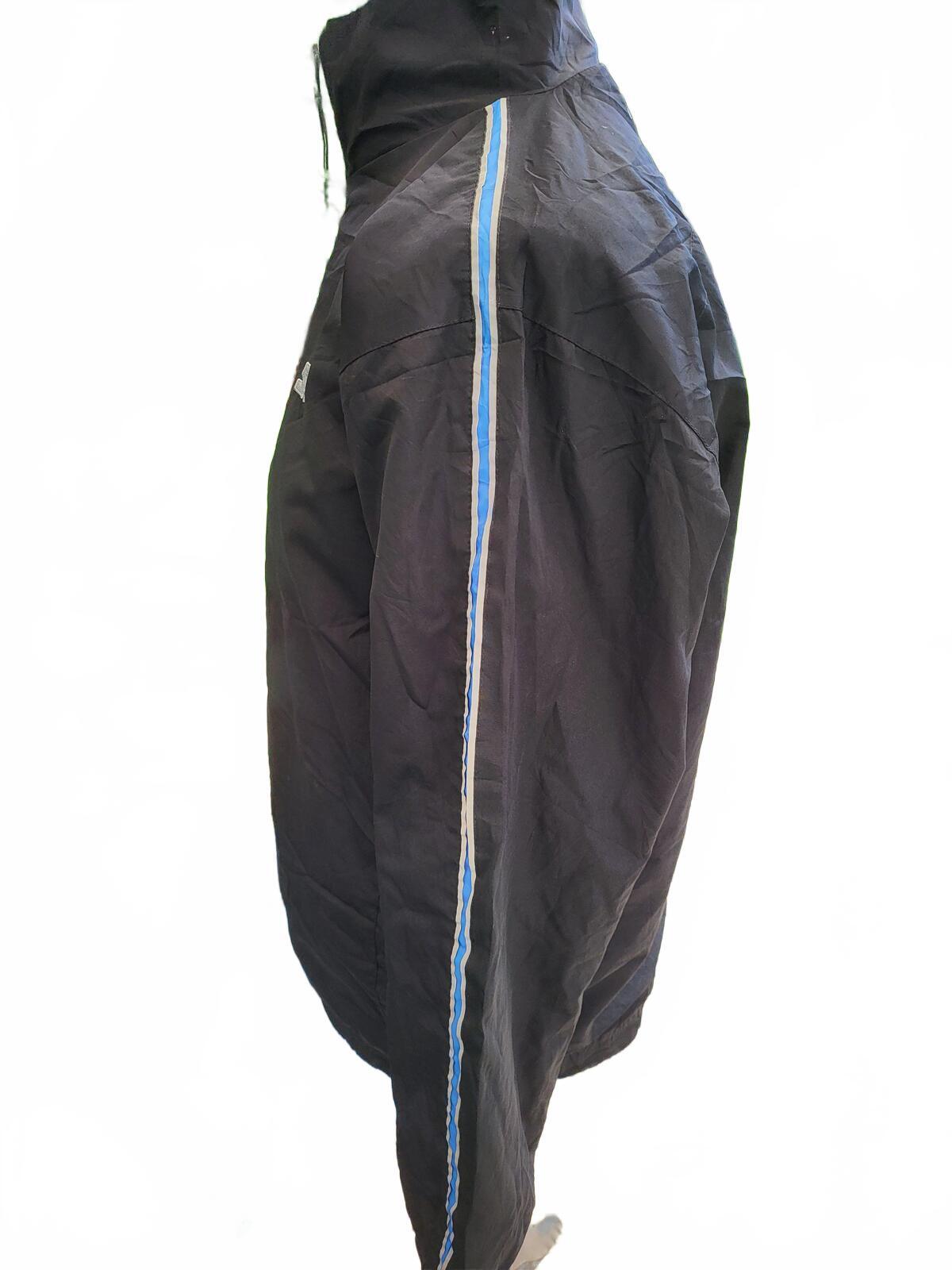 Vintage Starter Track Jacket Mens L Black Blue Late 90s Rare Retro Hip Hop Large