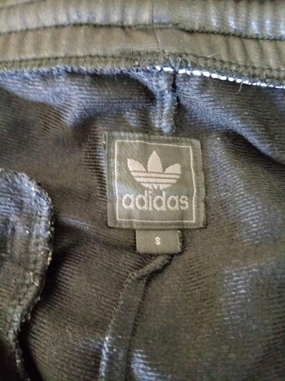 Vintage 2009 Adidas Originals Chile 62 "Wet-Look" Shiny Shorts - Small - Raw Cut