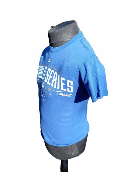 Men's Official Majestic MLB Kansas City Royals 2014 World Series T-Shirt - Small