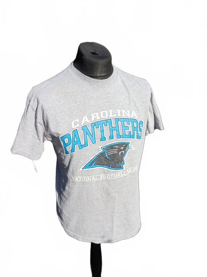 Carolina Panthers Supporters Mens Large L Grey Graphic Team T-Shirt