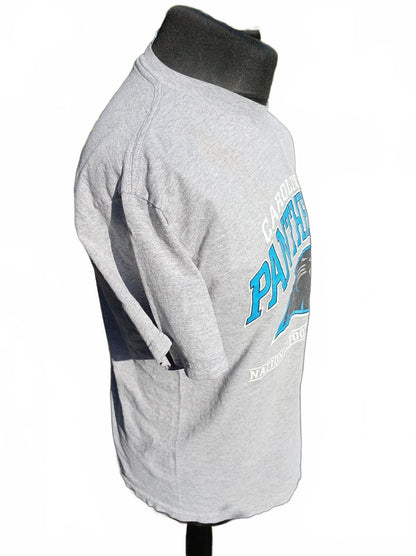 Carolina Panthers Supporters Mens Large L Grey Graphic Team T-Shirt