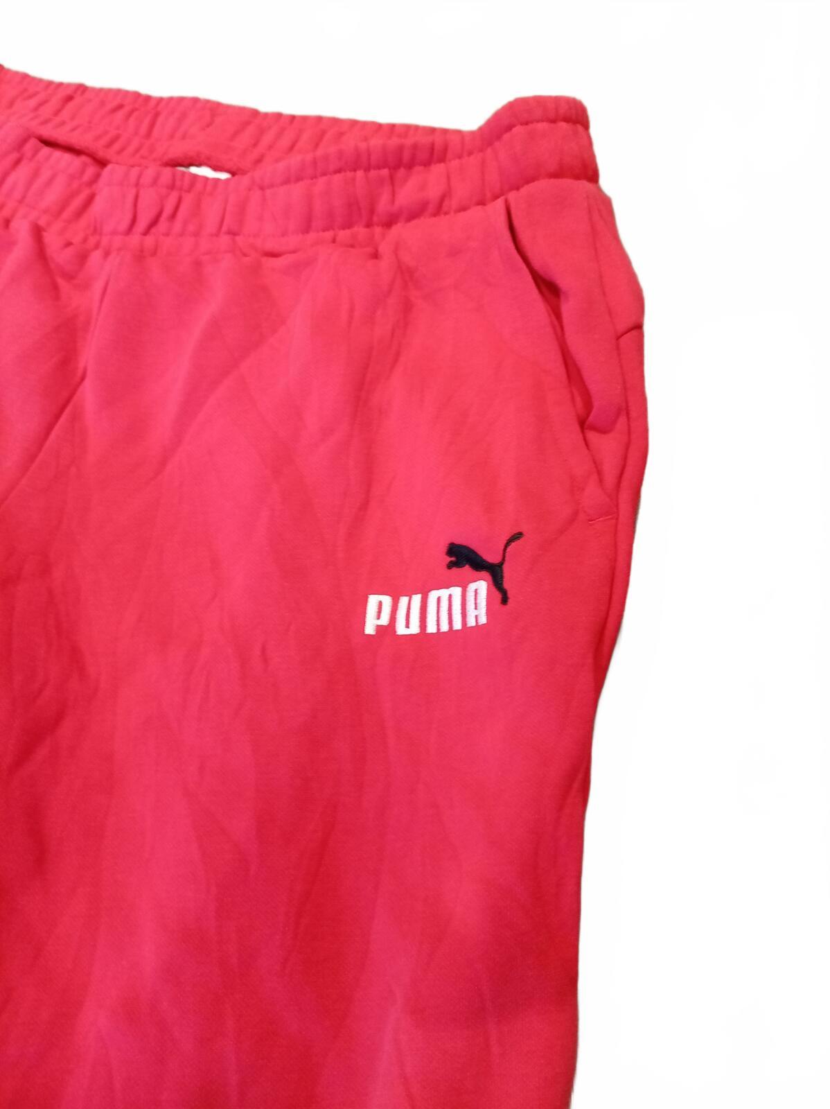 Puma Essentials Joggers Mens XL Extra Large Red Fleece Joggers Sweatpants