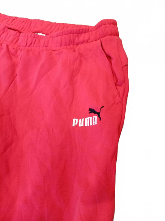 Puma Essentials Joggers Mens XL Extra Large Red Fleece Joggers Sweatpants
