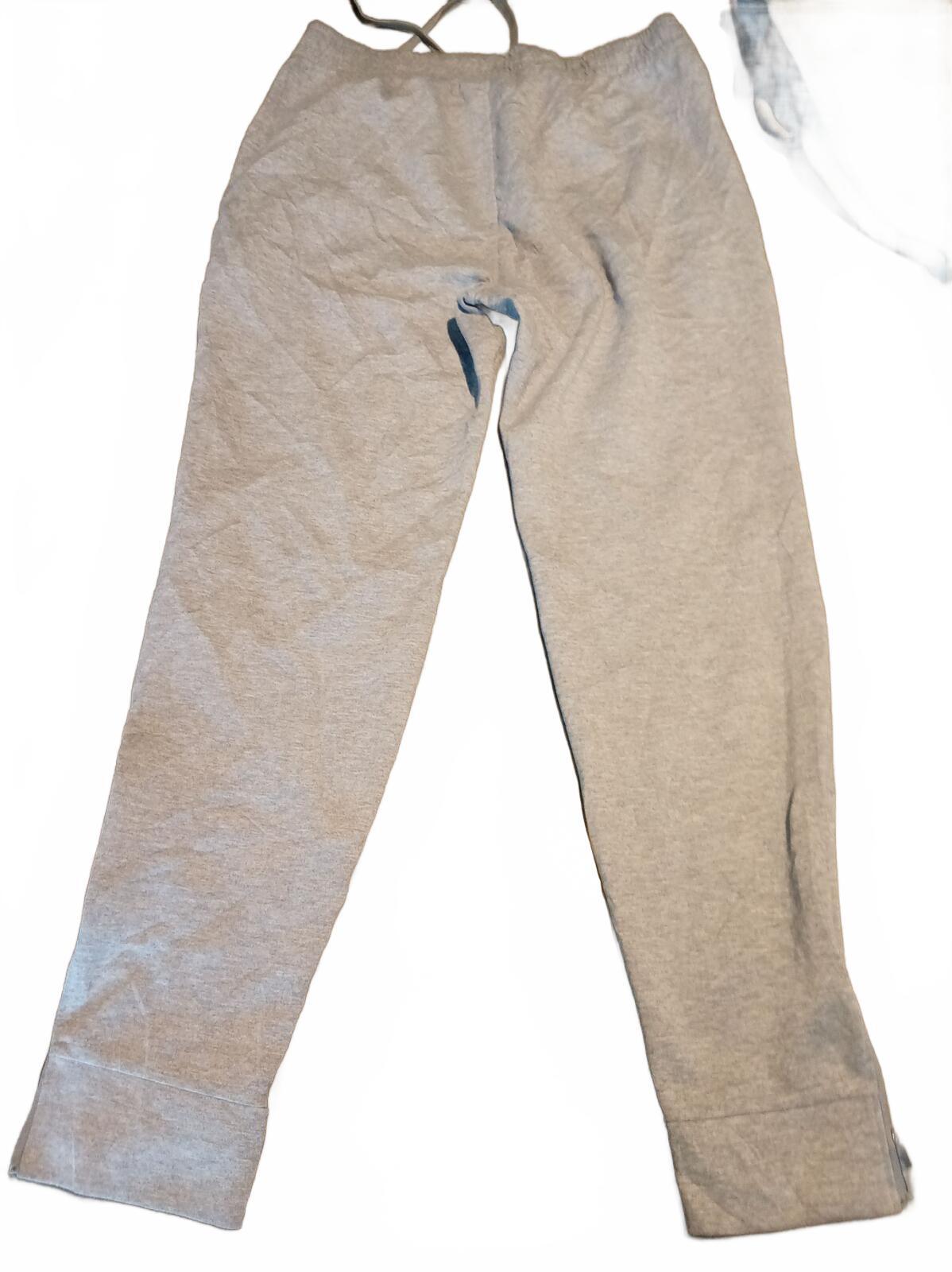 Champion Grey Sweatpants with Drawstring Waist - Medium