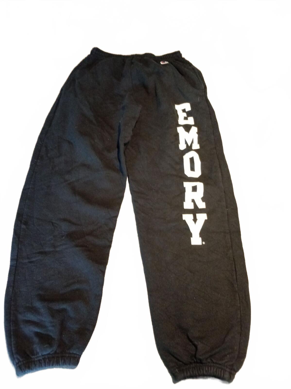 Champion Emory University Joggers Mens Medium Grey NCAA College Sweatpants M