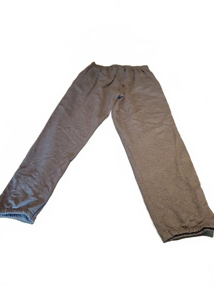Champion Grey Sweatpants with Elastic Waist and Ankles - Large