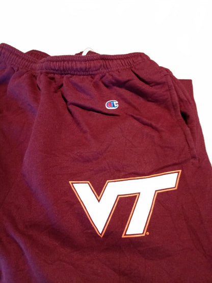 Champion Virginia Tech Hokies Joggers Mens Large Burgundy NCAA College L