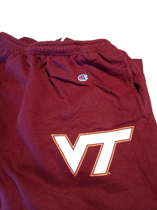 Champion Virginia Tech Hokies Joggers Mens Large Burgundy NCAA College L
