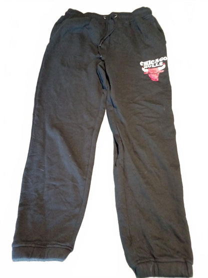 Official NBA Chicago Bulls Fleece Joggers  Tracksuit Bottoms Size Small