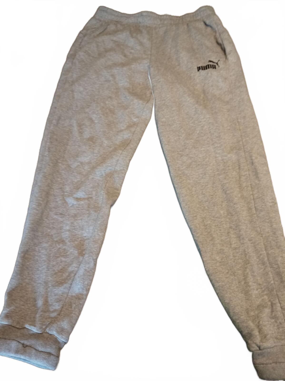 Puma Grey Sweatpants Joggers - Large