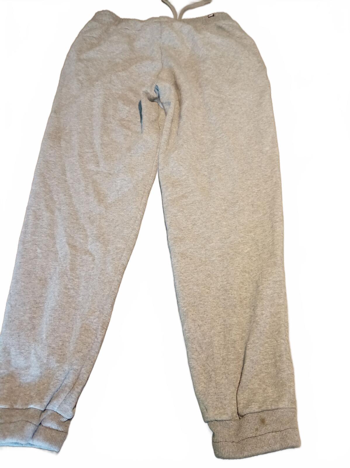 Puma Grey Sweatpants Joggers - Large