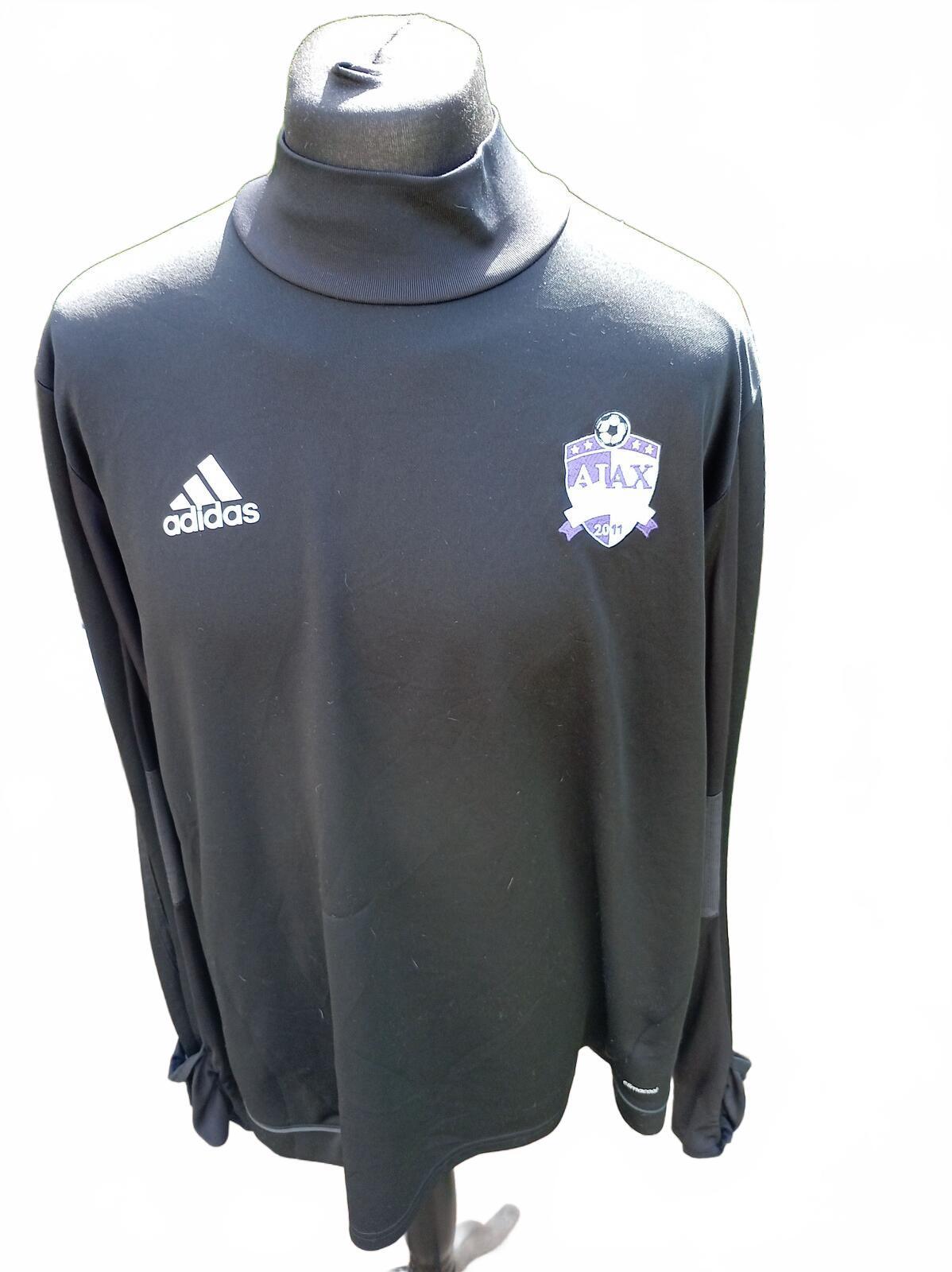 adidas Ajax Amsterdam Training Top Mens 2XL Black Vintage 2011 Football