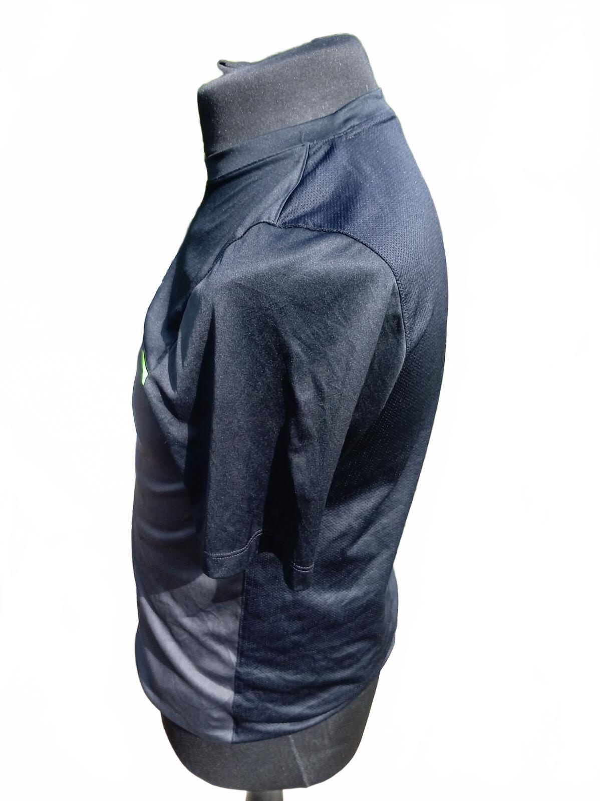 Nike Men's Short Sleeve Sports Tee Black and Grey - Large