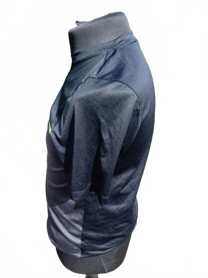 Nike Men's Short Sleeve Sports Tee Black and Grey - Large