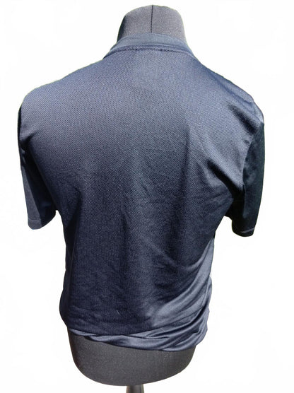 Nike Men's Short Sleeve Sports Tee Black and Grey - Large