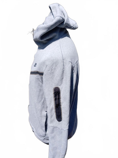 Nike Zip Hoodie Men’s Large – Grey – Tech Style – Full Zip