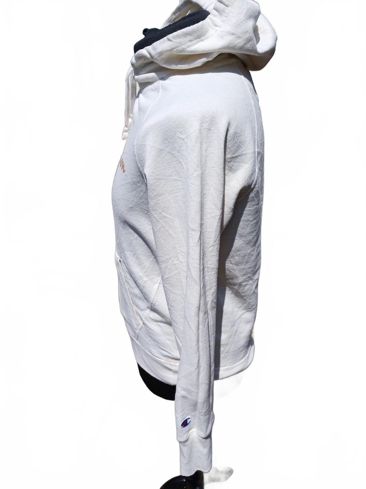 Champion Hoodie Men’s Medium – White – Script Logo – Pullover – Great Condition
