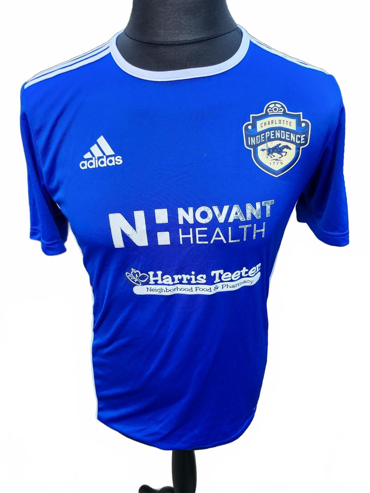 Charlotte Independence Adidas Jersey Small – Blue Football – Novant Health